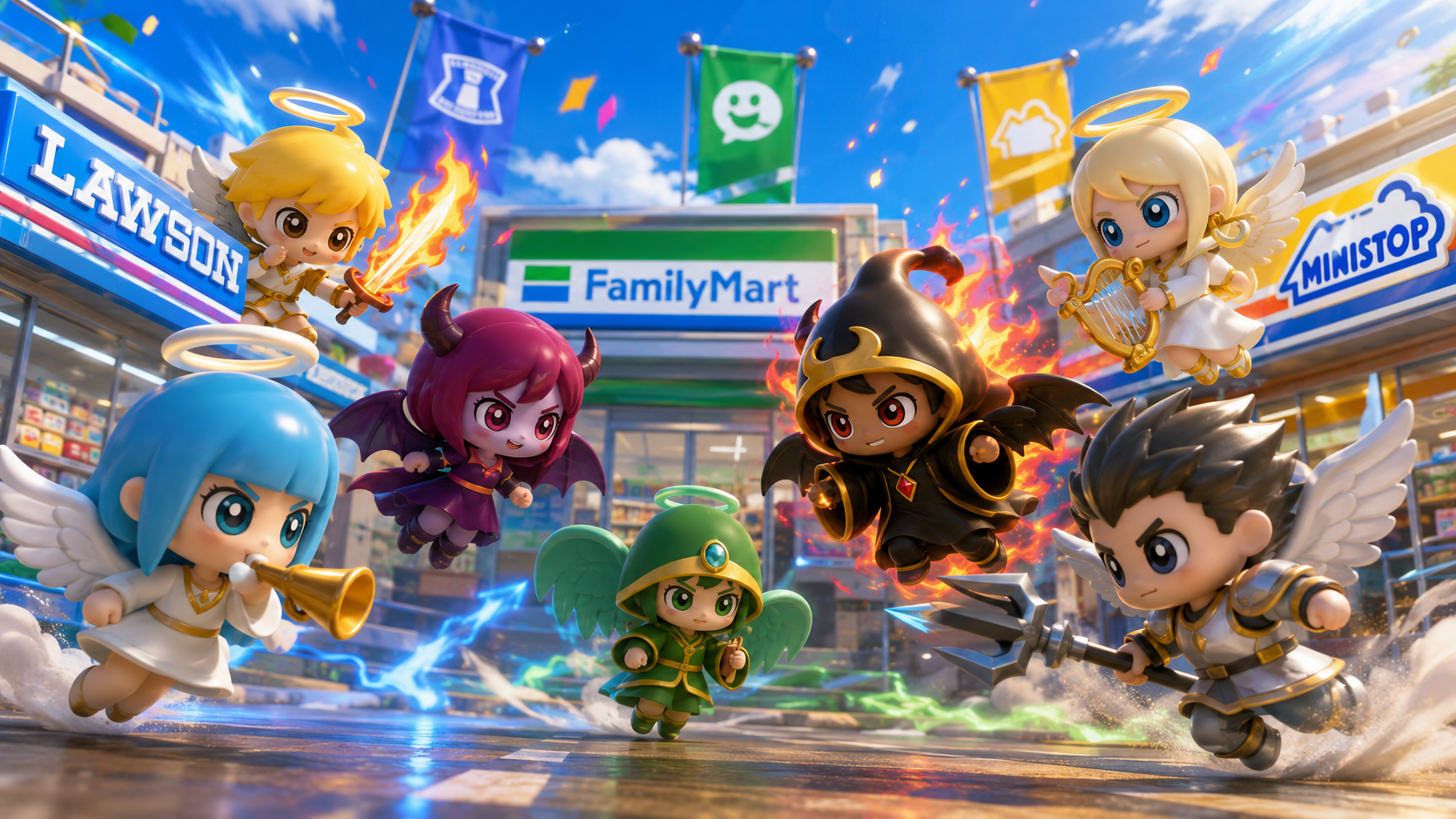 コンビニ陣営大戦 キービジュアル