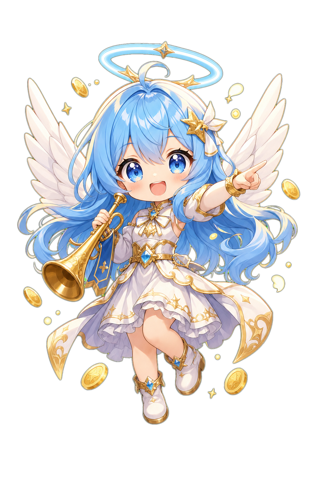 青髪天使キャラクター