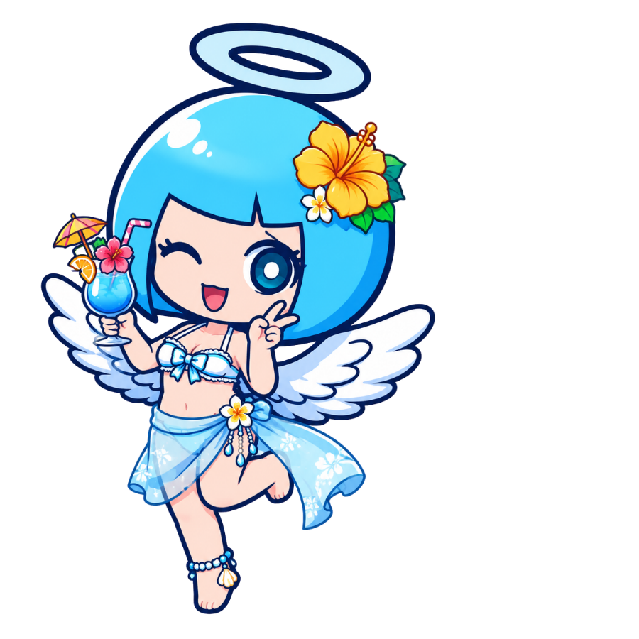 ウインクする天使