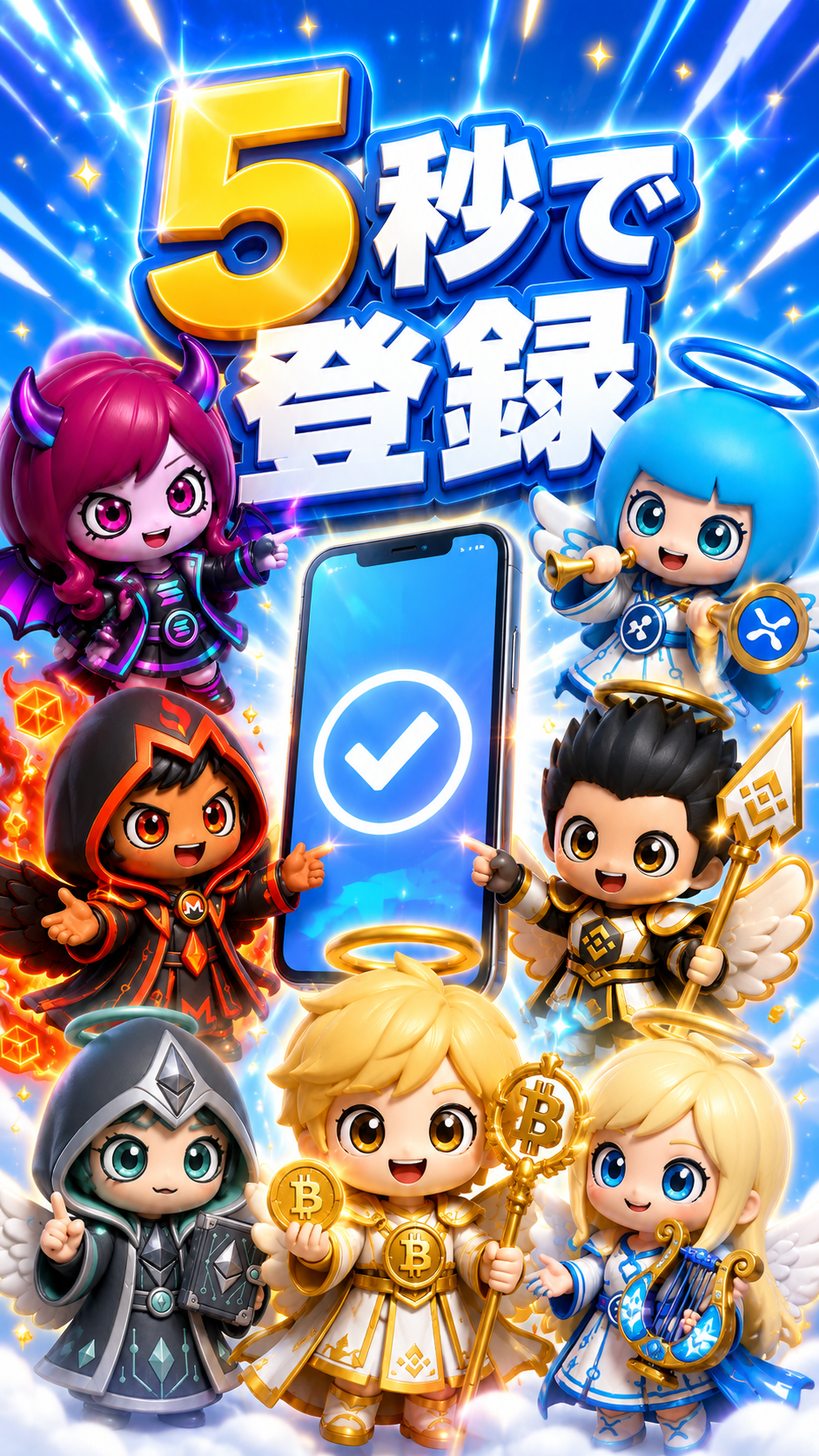 5秒で登録