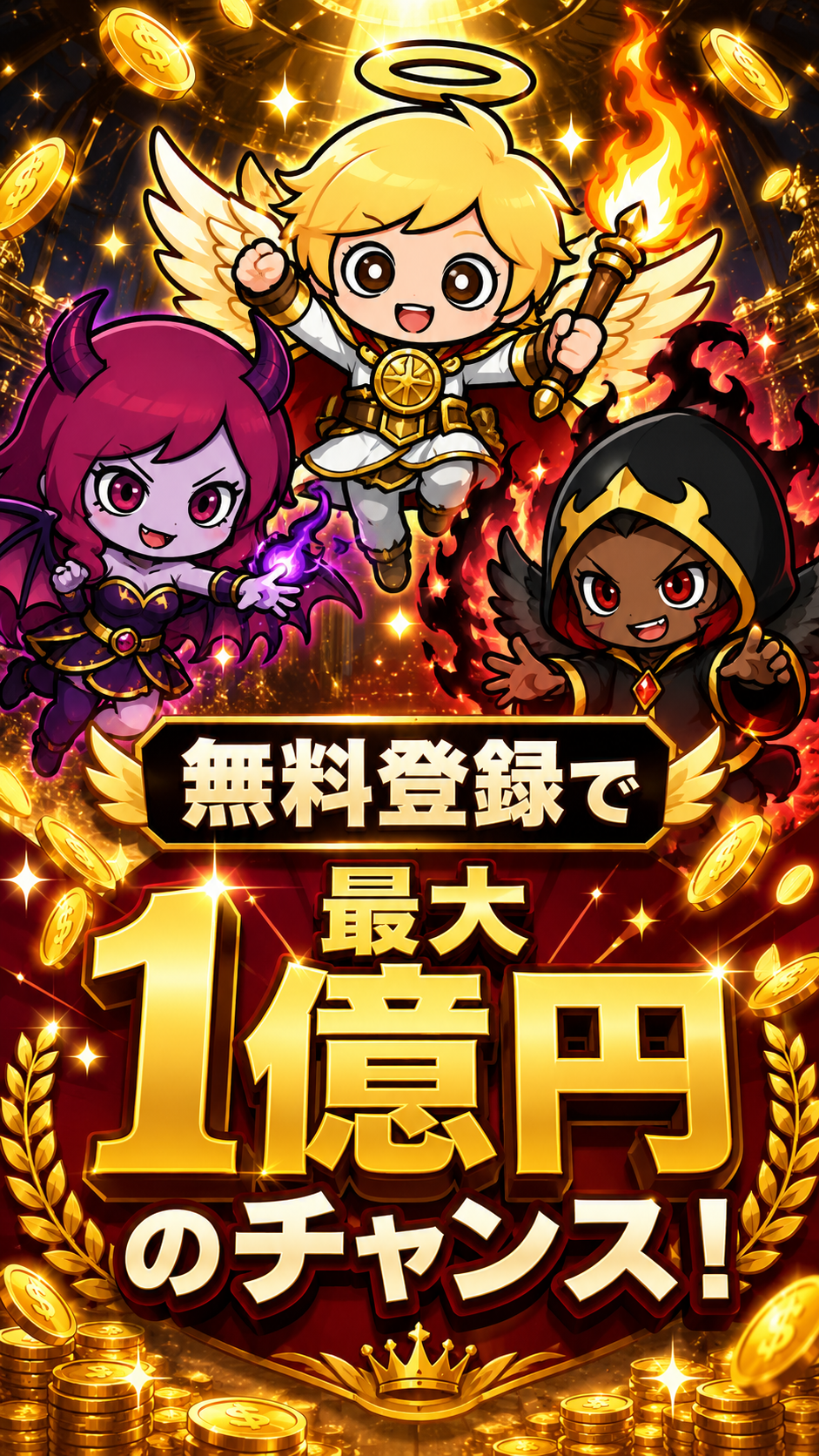 無料登録で最大1億円のチャンス!