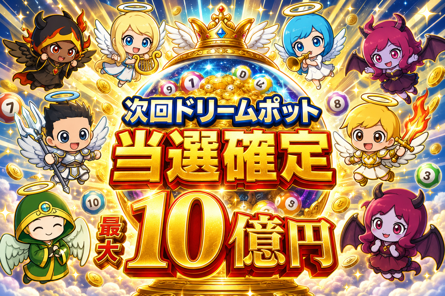 次回ドリームポット当選確定 最大10億円